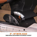 Evolution R255SMS+ - 255mm Sliding Mitre Saw With TCT Multi-Material Cutting Blade - Evolution Power Tools UK