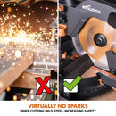 Evolution R255SMS+ - 255mm Sliding Mitre Saw With TCT Multi-Material Cutting Blade - Evolution Power Tools UK