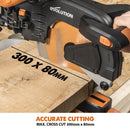Evolution R255SMS+ - 255mm Sliding Mitre Saw With TCT Multi-Material Cutting Blade - Evolution Power Tools UK