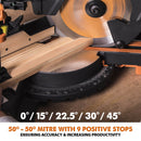 Evolution R255SMS+ - 255mm Sliding Mitre Saw With TCT Multi-Material Cutting Blade - Evolution Power Tools UK
