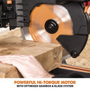 Evolution R255SMS-DB+ 255mm Double Bevel Sliding Mitre Saw With TCT Multi-Material Cutting Blade - Evolution Power Tools UK