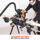 Evolution R255SMS-DB+ 255mm Double Bevel Sliding Mitre Saw With TCT Multi-Material Cutting Blade - Evolution Power Tools UK