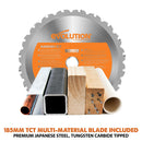 Evolution RAGE4 - 185mm Chop Saw with TCT Multi-Material Cutting Blade - Evolution Power Tools UK