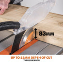 Evolution RAGE5-S 255mm Table Saw With TCT Multi-Material Cutting Blade - Evolution Power Tools UK