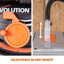 Evolution RAGE5-S 255mm Table Saw With TCT Multi-Material Cutting Blade - Evolution Power Tools UK