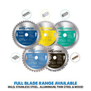 Evolution S185CCSL 185mm Circular Saw with TCT Mild Steel Cutting Blade - Evolution Power Tools UK