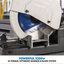Evolution S355CPS 355mm Chop Saw With Mild Steel Cutting TCT Blade - Evolution Power Tools UK