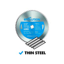 Evolution 185mm Thin Steel Cutting 68T TCT Mitre Saw Blade