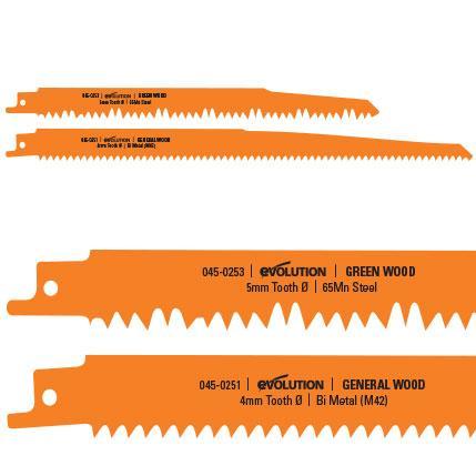 Jigsaw & Reciprocating Blades | Evolution Power Tools Ltd.