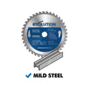 Evolution 185mm Mild Steel Cutting 40T TCT Mitre & Chop Saw Blade