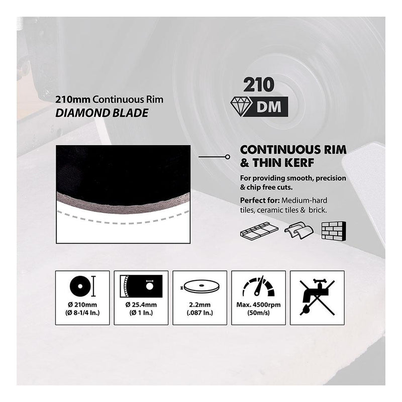 Evolution 210mm Diamond Blade - Evolution Power Tools UK