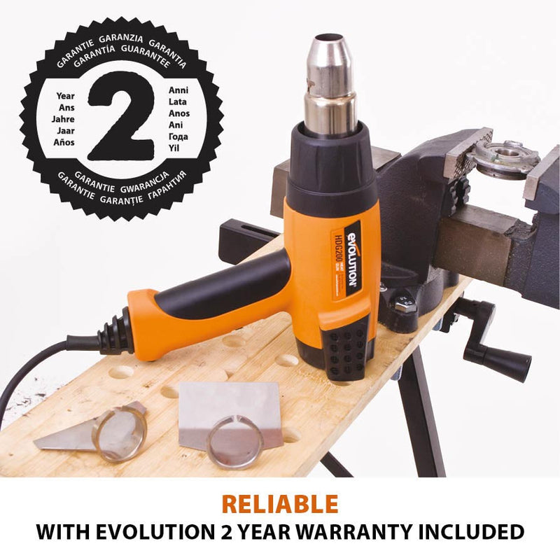 Evolution HDG200 2000W Digital Heat Gun with LCD Screen