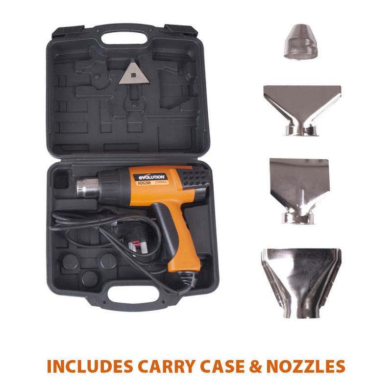 Evolution HDG200 2000W Digital Heat Gun with LCD Screen