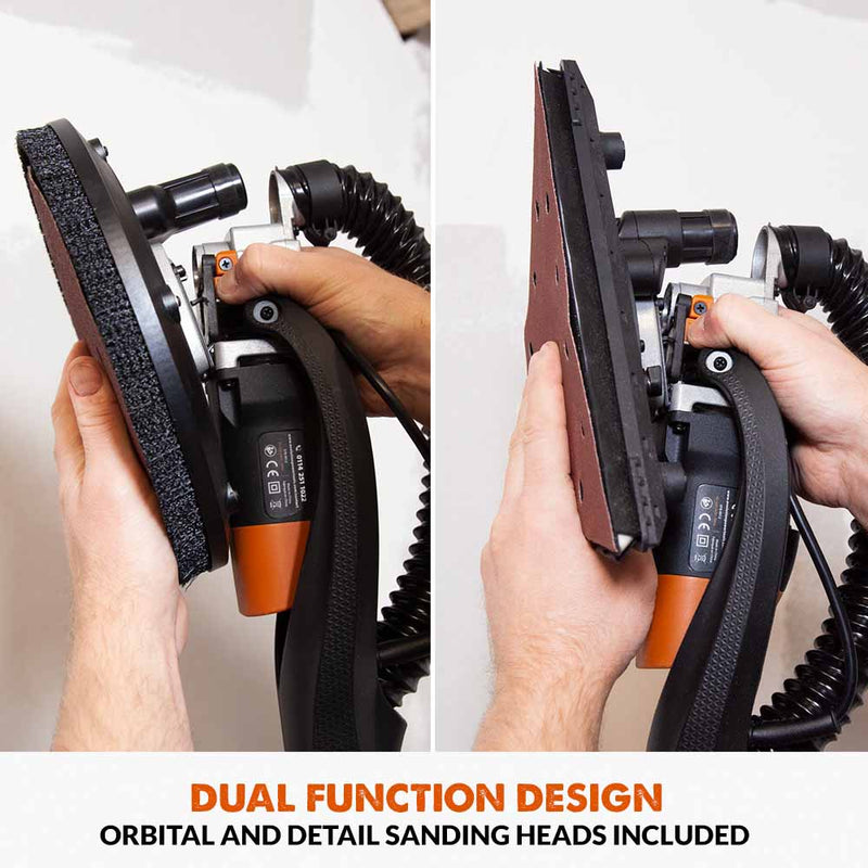 Evolution R225DWS-T Telescopic 225mm Dry Wall Sander With Dual Heads