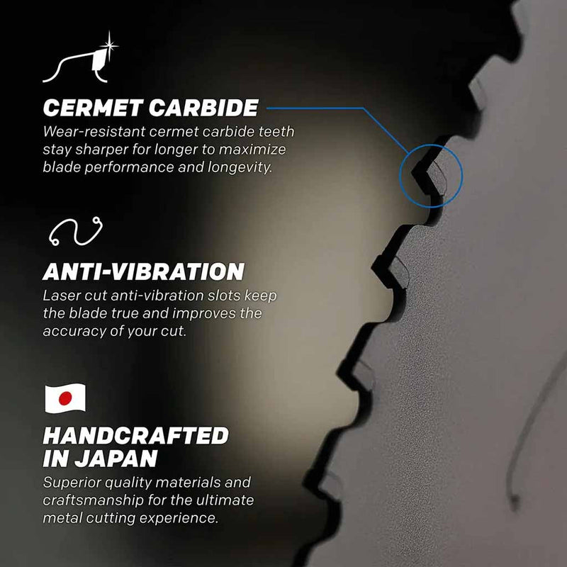 Evolution EVOMAX 355mm Mild Steel Cutting 80T Cermet Chop Saw Blade