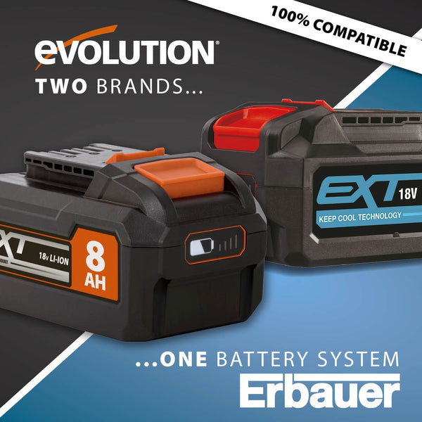 Evolution R150RCP-Li Cordless 18v Li-Ion EXT Reciprocating Saw With Multi-Material Blades
