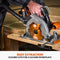 Evolution R185CCS-Li Cordless, Brushless 18v Li-Ion EXT Circular Saw With 185mm TCT Multi-Material Cutting Blade