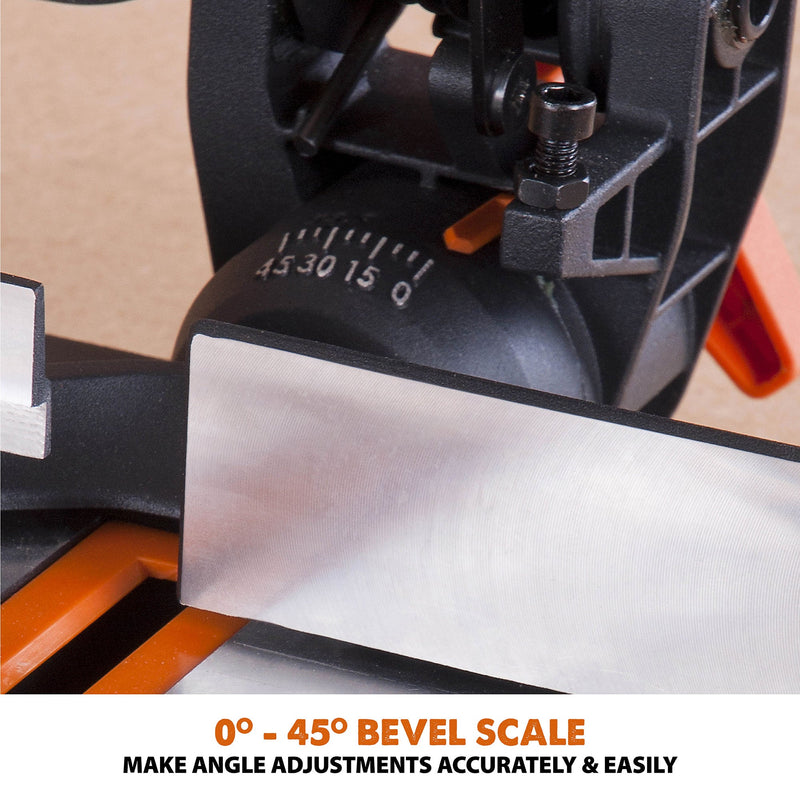 Evolution R210CMS - 210mm Compound Mitre Saw With TCT Multi-Material Cutting Blade - Evolution Power Tools UK