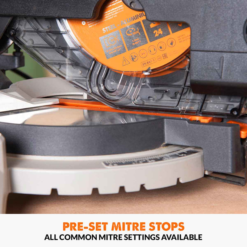 Evolution R210MTS-G2 (230V) Mitre/Table Saw With 210mm Multi-Material Cutting Blade