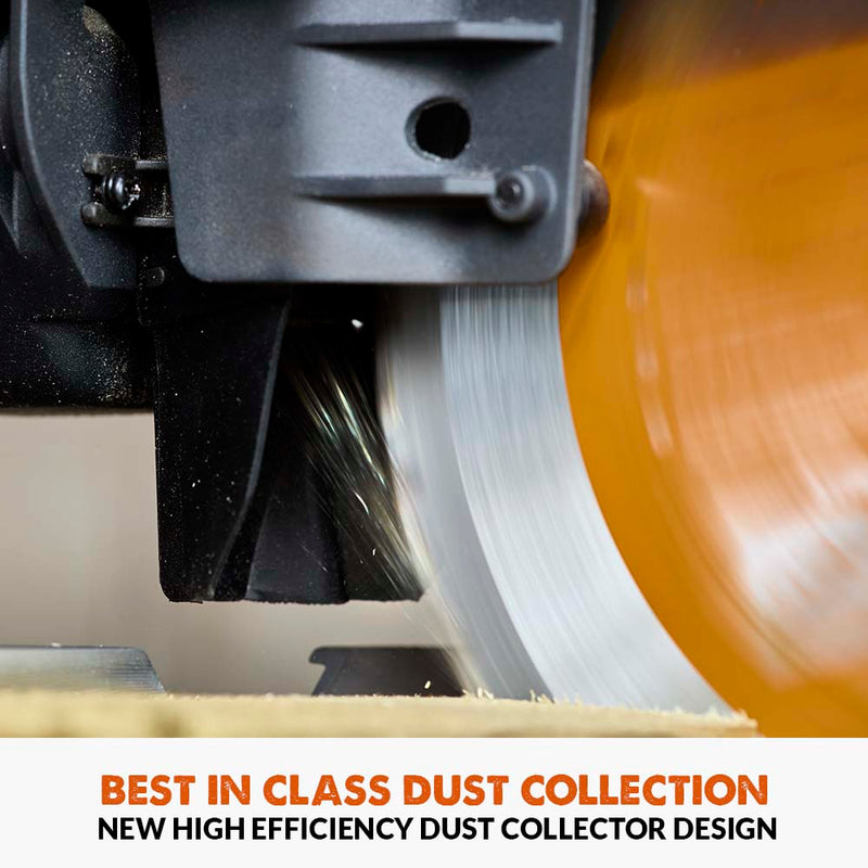 Evolution R255SMS-DB-Li Cordless 36V Li-Ion EXT Double Bevel Sliding Mitre Saw With 255mm Multi-Material Cutting Blade
