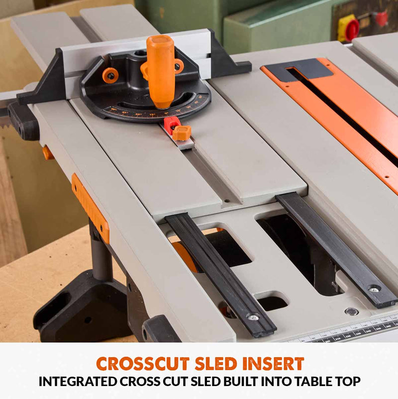 Evolution R255TBL (230V) Table Saw With 255mm Multi-Material Cutting Blade