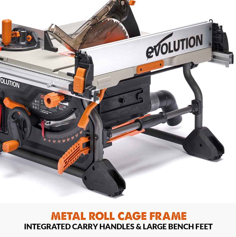 Evolution R255TBL (230V) Table Saw With 255mm Multi-Material Cutting Blade