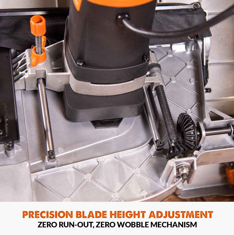 Evolution R255TBL (230V) Table Saw With 255mm Multi-Material Cutting Blade
