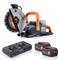Evolution R260DCT-Li Cordless Disc Cutter / Concrete Saw With Automatic Water-Fed Dust Suppression and 260mm Premium Thin Kerf Diamond Blade