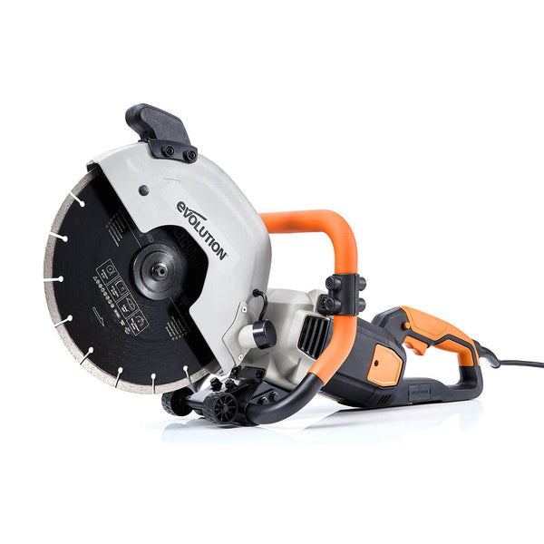 Evolution R300DCT Electric Disc Cutter/Concrete Saw with 300mm Diamond Blade