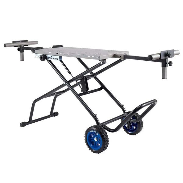 Evolution S355MCS Mitre Chop Saw Wheeled Stand With Powerlift Assist