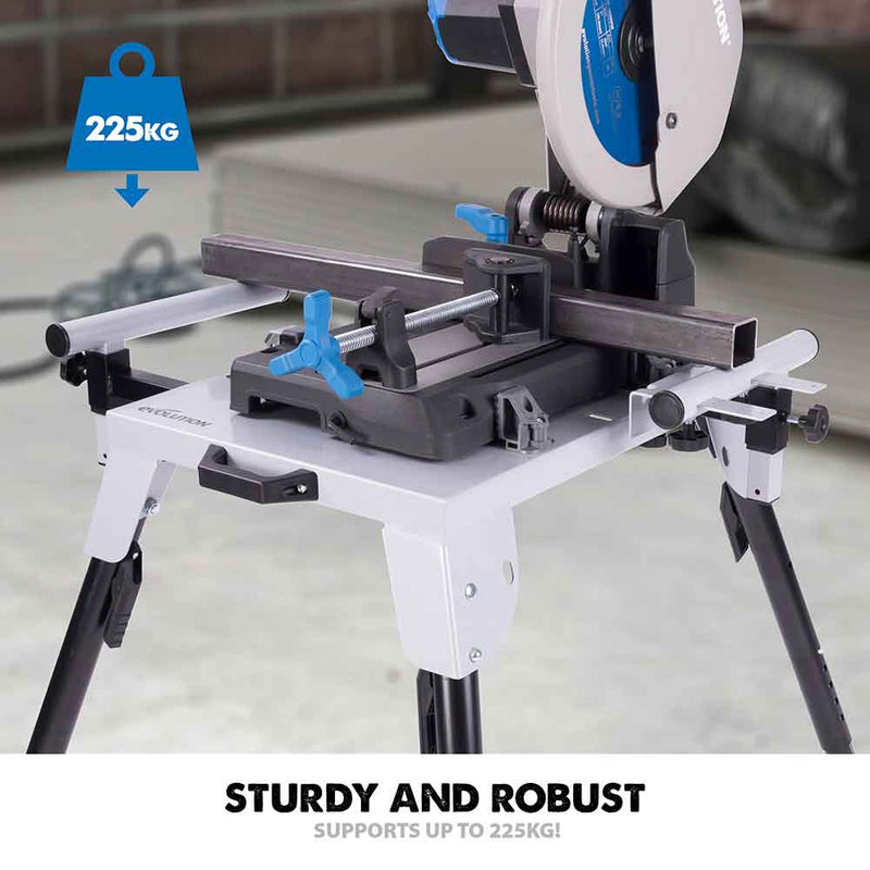Evolution Chop Saw Stand With Universal Fittings - Evolution Power Tools UK