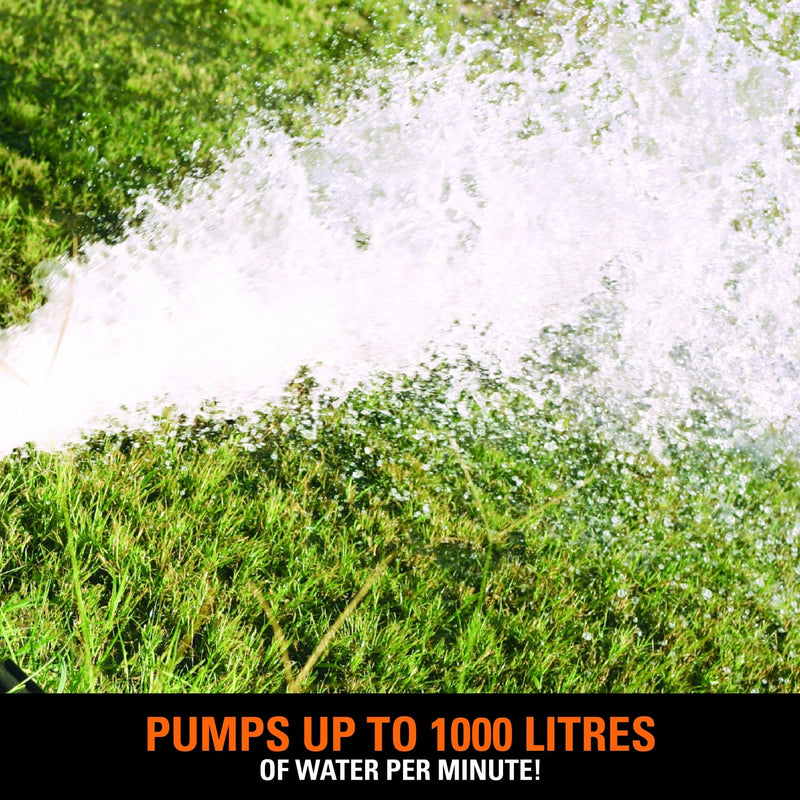 Evolution Evo-System 1000L/Min Dirty Water Pump Output - Evolution Power Tools UK