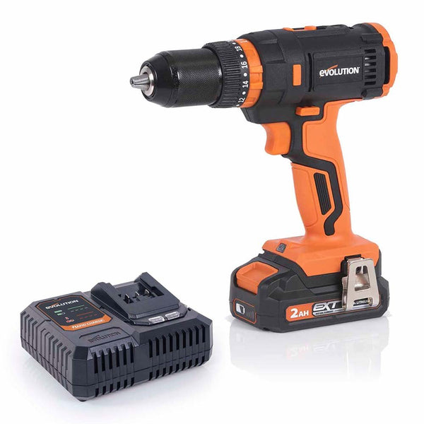 Evolution Cordless R13CMB-Li Combi Drill Driver 18v Li-Ion EXT With 2Ah Battery & Charger - Evolution Power Tools UK