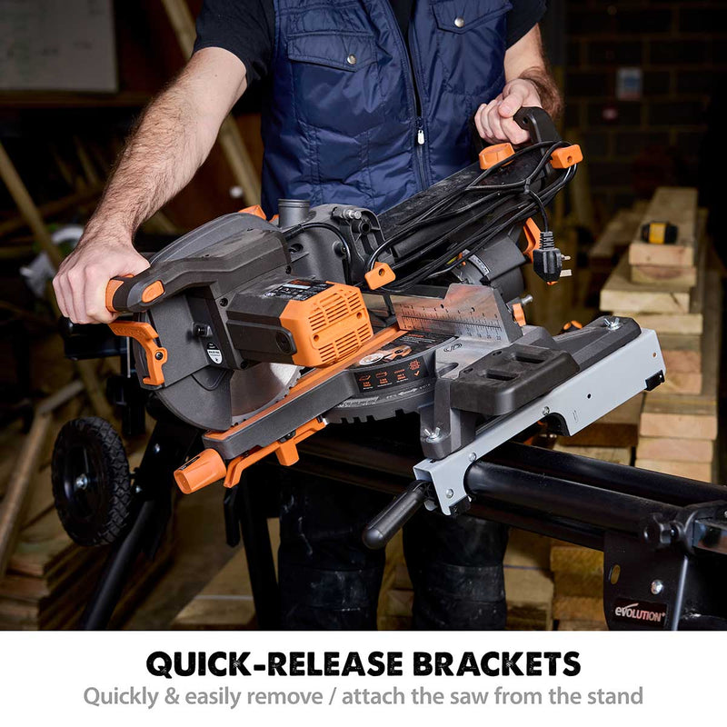 Evolution Mitre Saw Stand PLUS With Universal Fittings - Evolution Power Tools UK