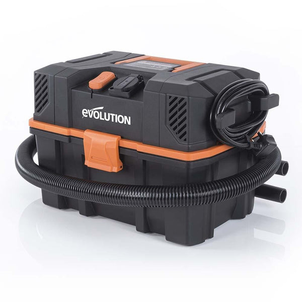 Evolution R15VAC 1000 Watt Wet & Dry Workshop Vacuum Cleaner With Power Take-off - Evolution Power Tools UK