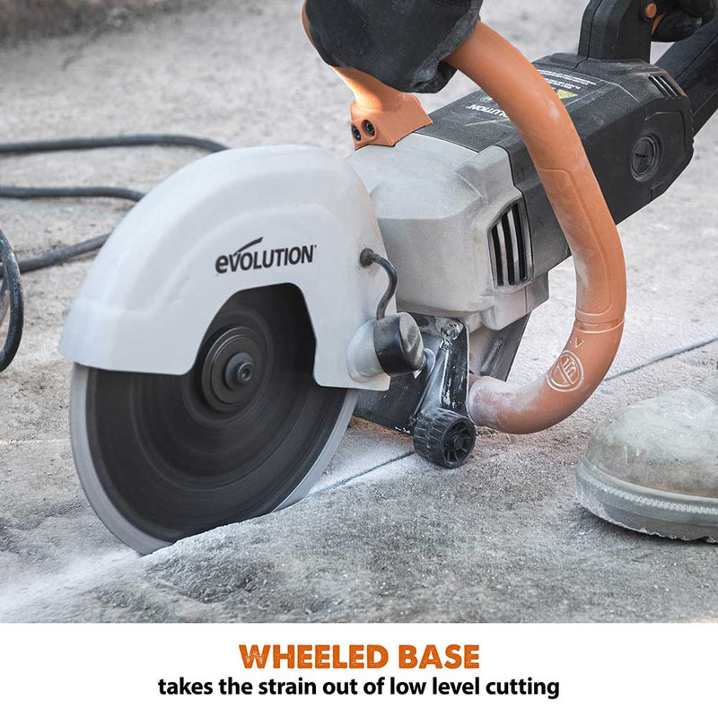 Evolution R230DCT 230mm 9" Electric Disc Cutter Concrete Saw with Diamond Blade - Evolution Power Tools UK