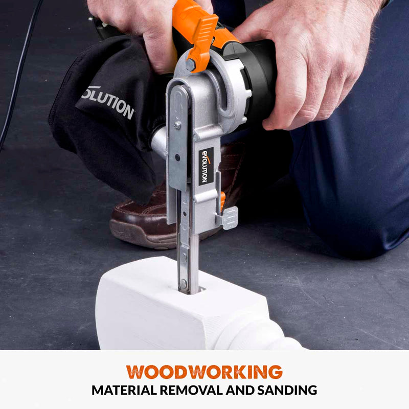Evolution Thin Belt Sander With 3 Sanding Belts