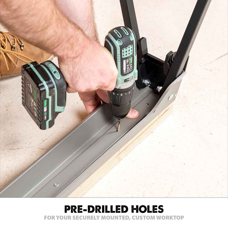 Evolution Metal Saw Horse With Folding Legs (Twin-Pack) - Evolution Power Tools UK