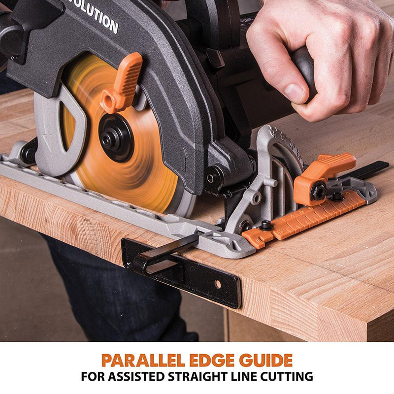Evolution R185CCS 185mm Circular Saw with TCT Multi-Material Cutting Blade - Evolution Power Tools UK