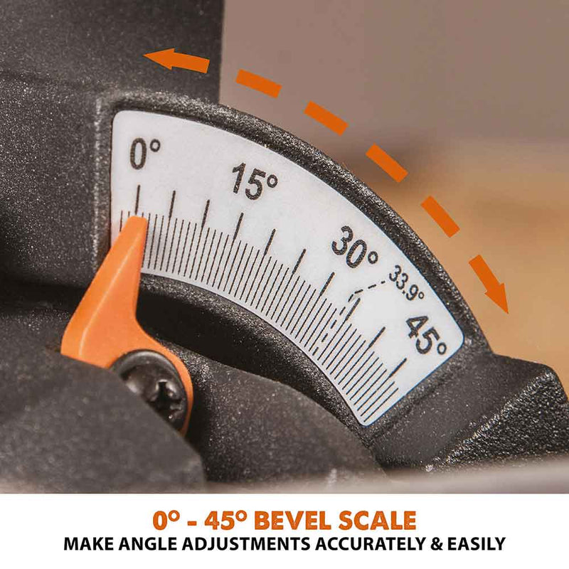 Evolution R185SMS+ 185mm Sliding Mitre Saw With TCT Multi-Material Cutting Blade (230V) - Evolution Power Tools UK
