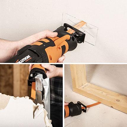 Evolution R230RCP Reciprocating Saw with 4 Blades (230v) - Evolution Power Tools UK