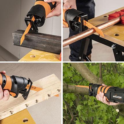 Evolution R230RCP Reciprocating Saw with 4 Blades (230v) - Evolution Power Tools UK