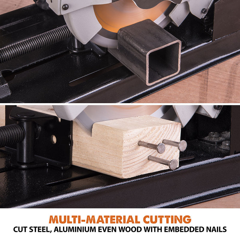Evolution RAGE4 - 185mm Chop Saw with TCT Multi-Material Cutting Blade - Evolution Power Tools UK