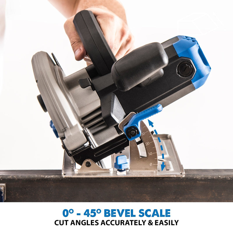 Evolution S185CCSL 185mm Circular Saw with TCT Mild Steel Cutting Blade - Evolution Power Tools UK