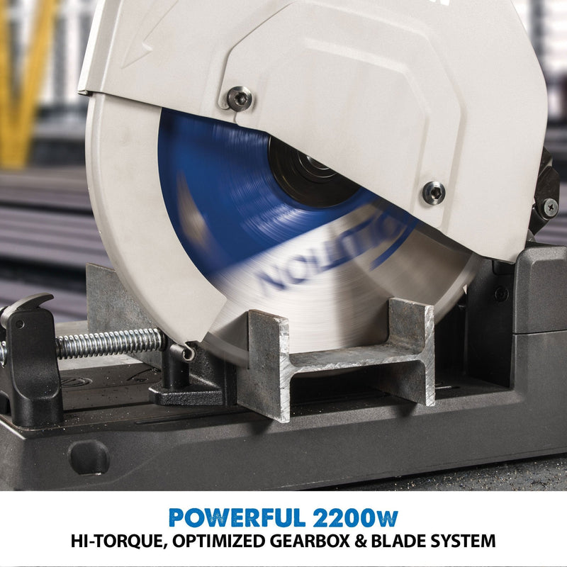 Evolution S355CPS 355mm Chop Saw With Mild Steel Cutting TCT Blade - Evolution Power Tools UK