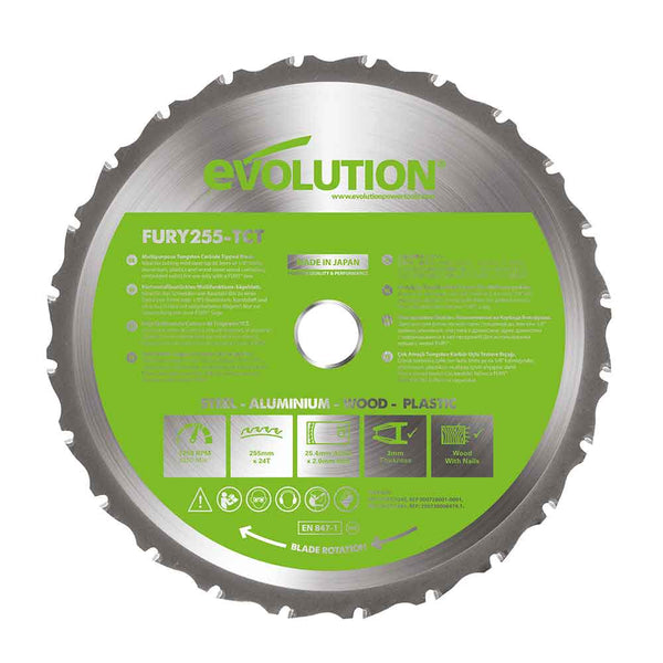 255mm Multi-Material Cutting 24T Blade